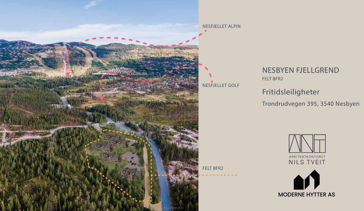 Vi har gleden av å presentere et ferdig regulert område for fritidsbebyggelse på Nesfjellet, som vurderes solgt.